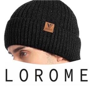 LOROME Ribbed Knit Beanie
